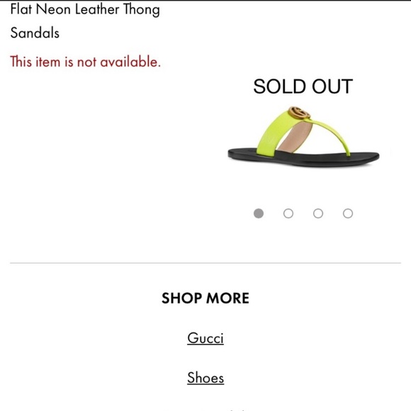 Lime green Gucci sandals - Picture 7 of 7
